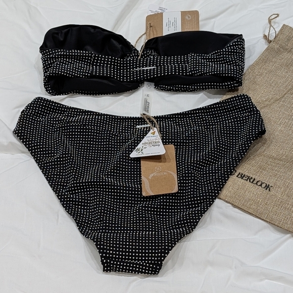 BNWT / Berlook / XL / Polka Dot O-Ring Strapless Bikini - Picture 2 of 3